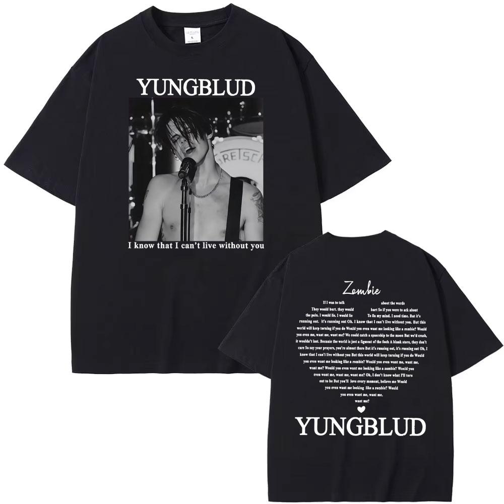 Yungblud Zombie Rock Band Graphic TShirt Unisexs Hip Hop Retro Music Fan Apparel Tshirts Man Casual ONeck High Quality T Shirt