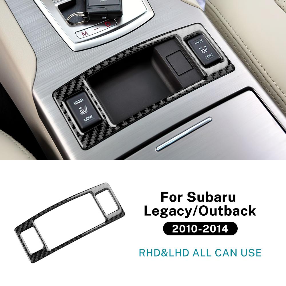 

Наклейка из настоящего мягкого углеродного волокна для Subaru Legacy Outback 2010 2011 2012 2013 2014 LHD RHD Панель переключения передач автомобиля Внутренняя отделка For Outback 10-14