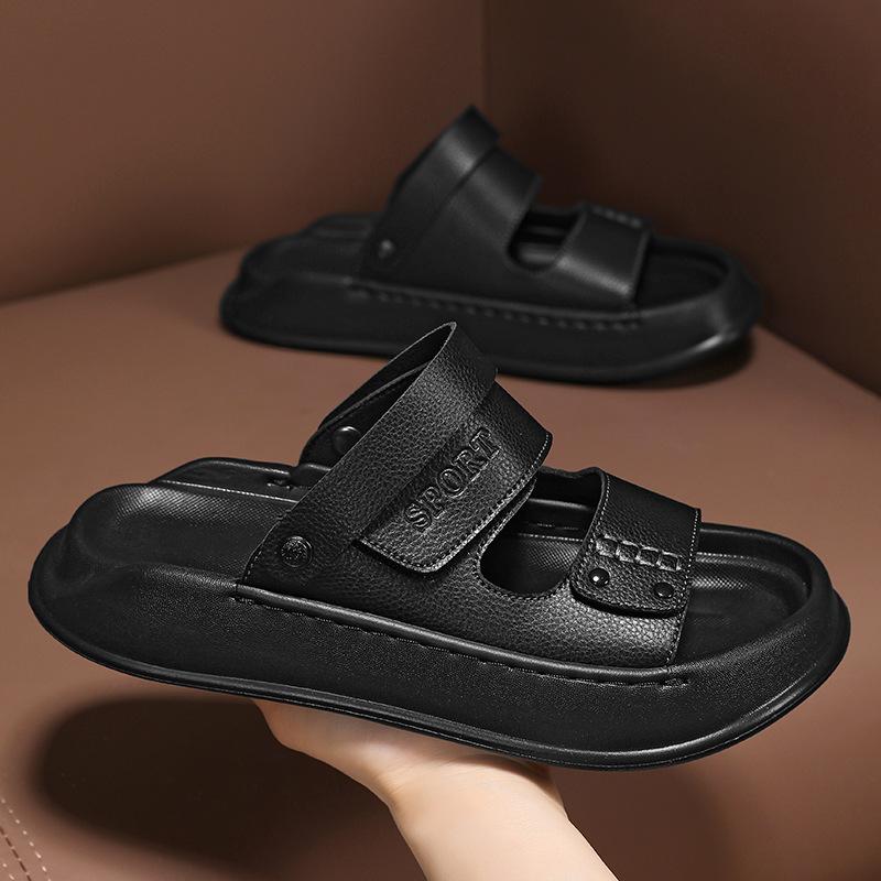Sandals men's summer wear trend versatile sports sandals 2025 new men's driving casual soft-soled beach shoes