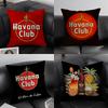 H-Havanas C-Clubs Cushion Cover Pillowcase Comfort Sofa Bed Silky Elegant Invisible Zipper Decorative Cushion Cover