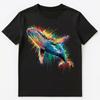 Colorful Paint Splash Whale Art Graphic Unisex T-Shirt