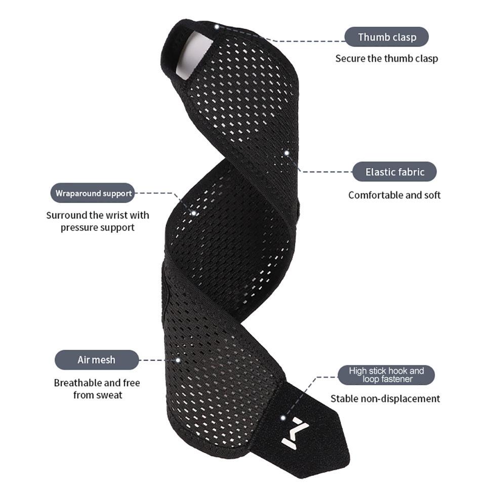 Loogdeel Adjustable Wrist Brace for Arthritis Pain Relief Breathable Support Sleeve Gym Workout Comfortable Fit