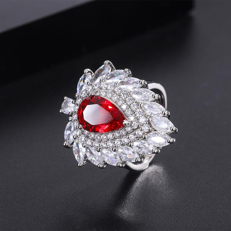 

S925 Серебряная игла Популярная имитация ювелирных изделий Аксессуары имитация голубиной крови Рубин кулон ожерелье мода женщины