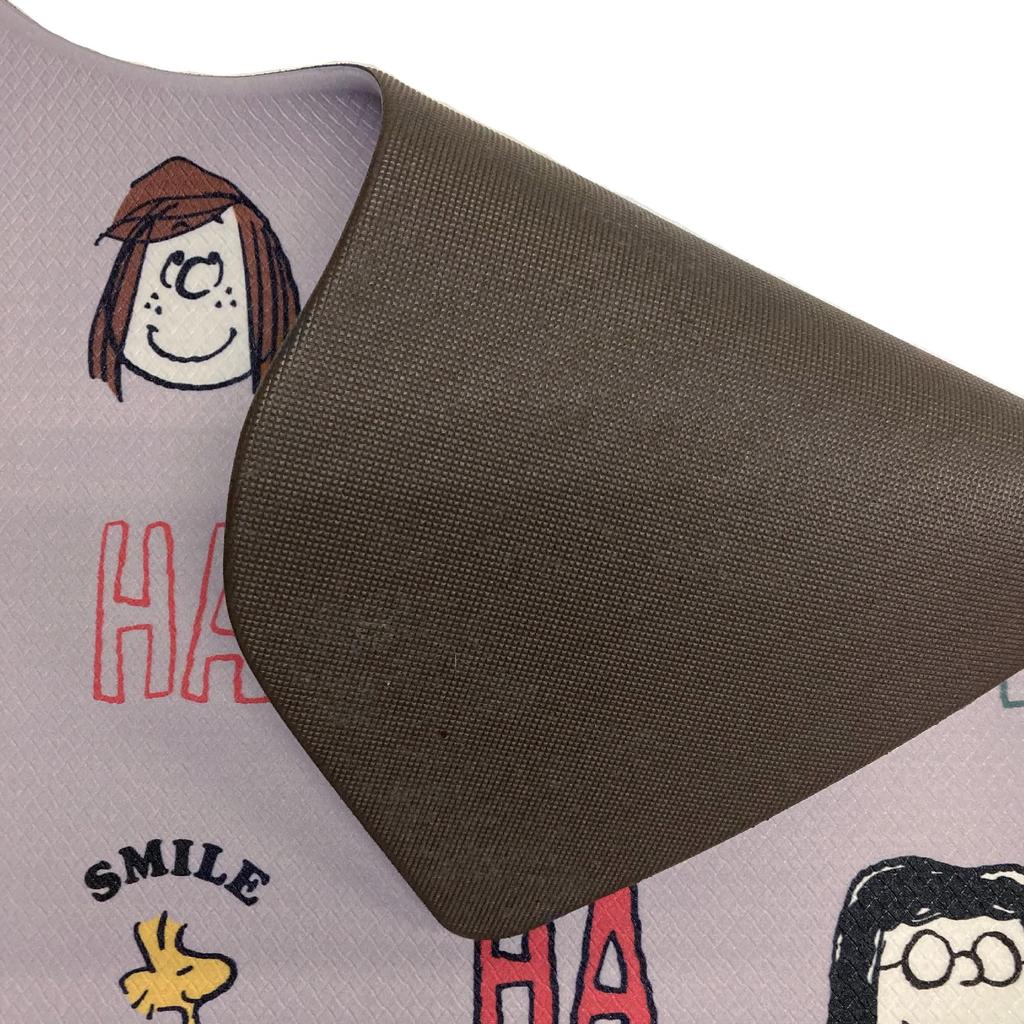 Senko Snoopy Wipeable PVC Toilet 55 X 60 Smile Character Snoopy 78770 Mat, Approx. Cm, Gray,