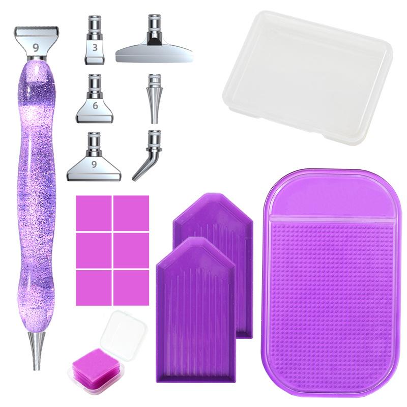 6pcs/Box Diamond Painting Tools Glue Clay Accessories Drill Point Pen Drilling Mud Glue Clay Embroidery Cross Stitch
