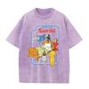 2026 Unisex Lets Call The Exorcist Funny Print Washed Retro T Shirt Cotton Oversized Short Sleeve Summer Casual Streetwear Tops