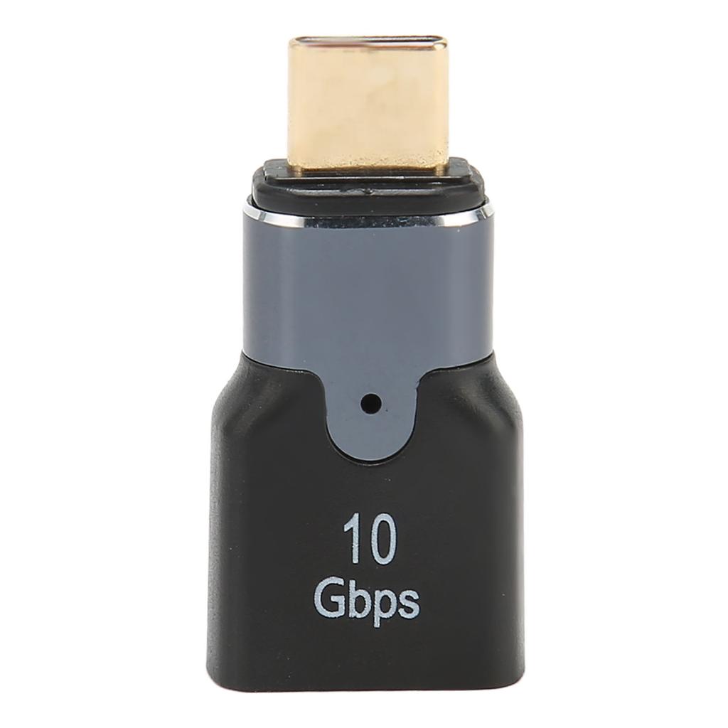 Magnetic USB Female To Type C Adapter 10Gbps Transmission Aluminum Alloy Small Compact 3A Type C