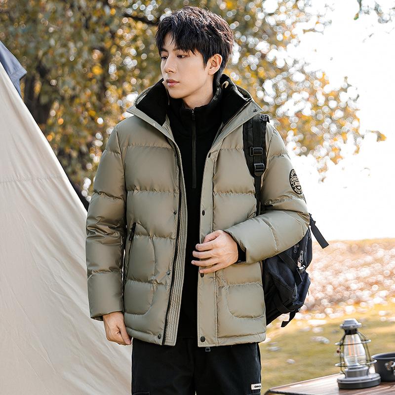Winter Thickened Down Jacket for Young Men 90 New National Standard White Duck Down Cold-proof Casual Hooded Down Jacket for Men