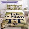Isle Man Tt Personalized Text Duvet Cover Set Perfect for Decorate Room Breathable Duvet Cover Bedroom Decor Best for Christmas