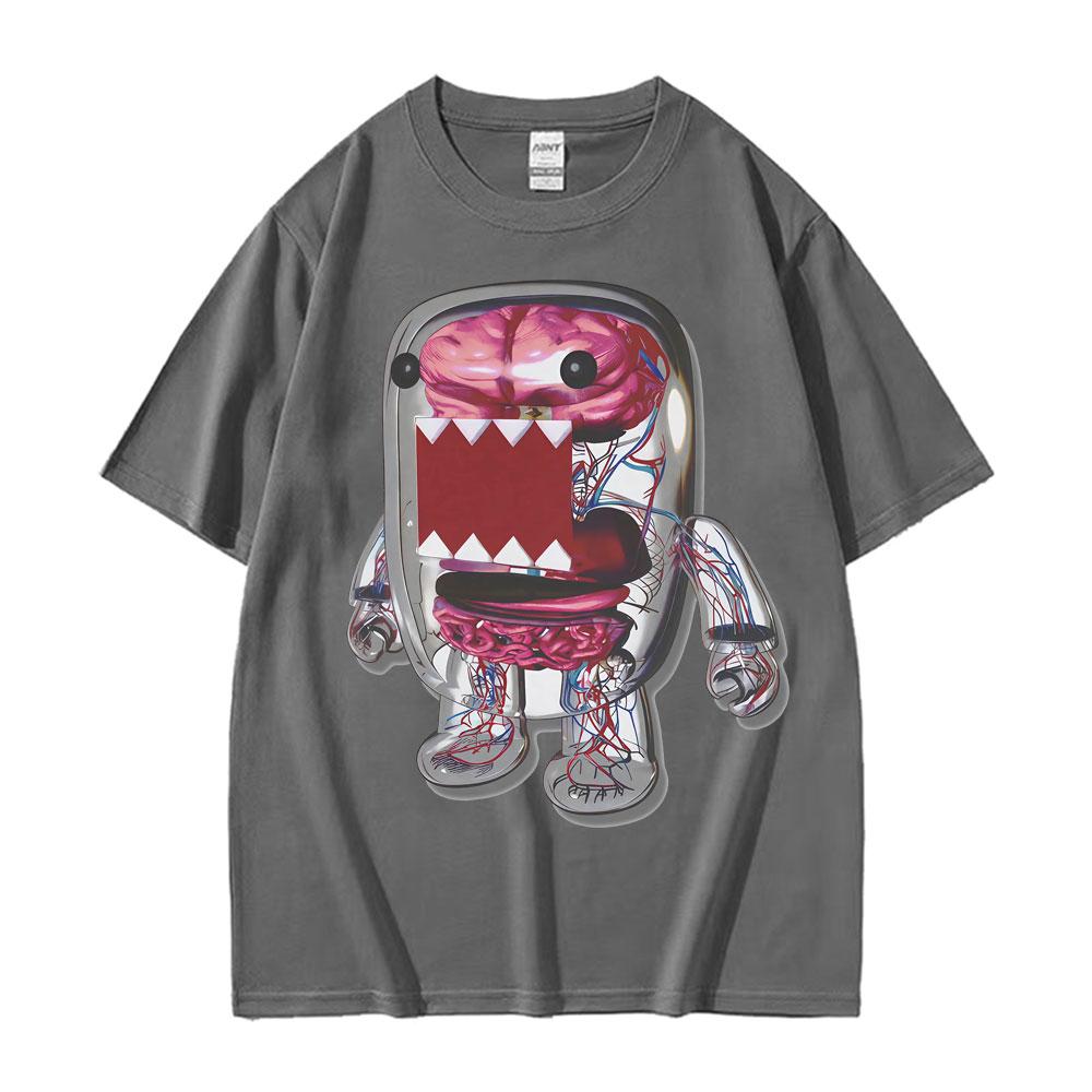 Domo Y2k Japanese Graphic Swag Era Fashion Aesthetic Rave Punk T Shirt Men's Summer Classic T-Shirt Tops Unisex Vintage T-Shirts