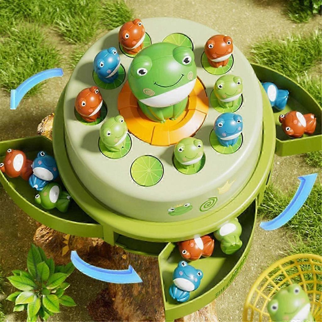 Cartoon Flying Frog Launch Toy for Kids, a Sensory Interaction Puzzle Game
