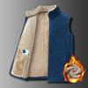 Men's Plus Velvet Vest, Autumn and Winter Warmth, Thickened Jacket, Jacket, Men's Fleece, Middle-aged Dad Wear