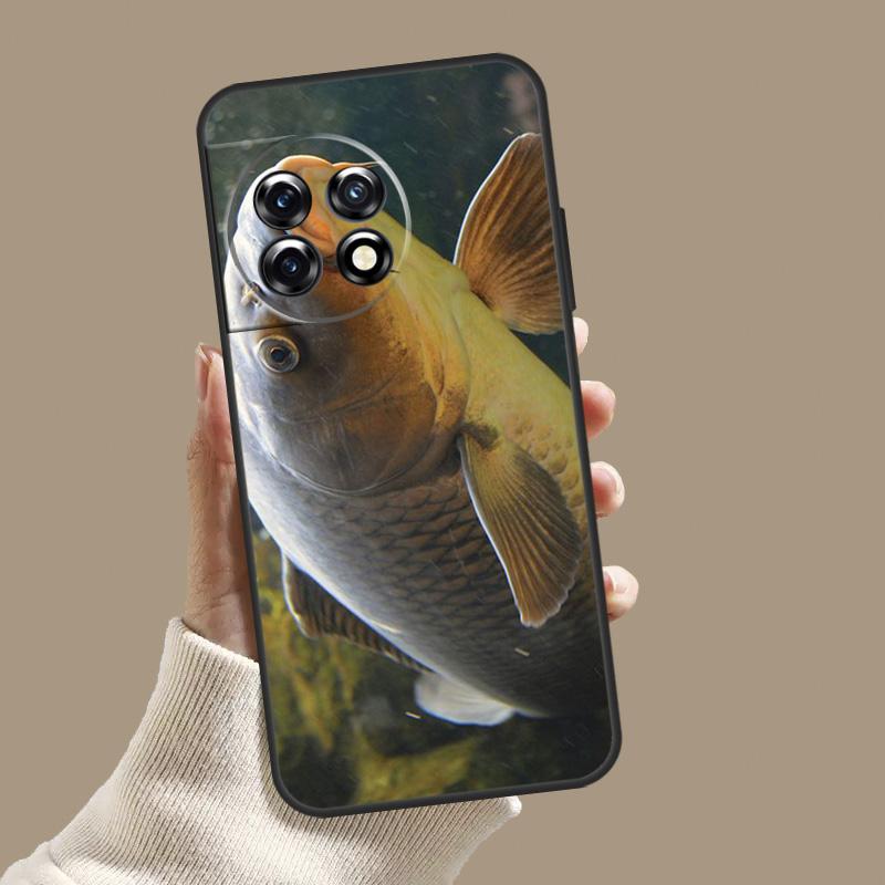 Carp Fishing Case For OnePlus Nord 5 CE 4 3 Lite N20 N30 OnePlus 15 13 12 11 8 9 10 Pro 12R 13T 13R Cover