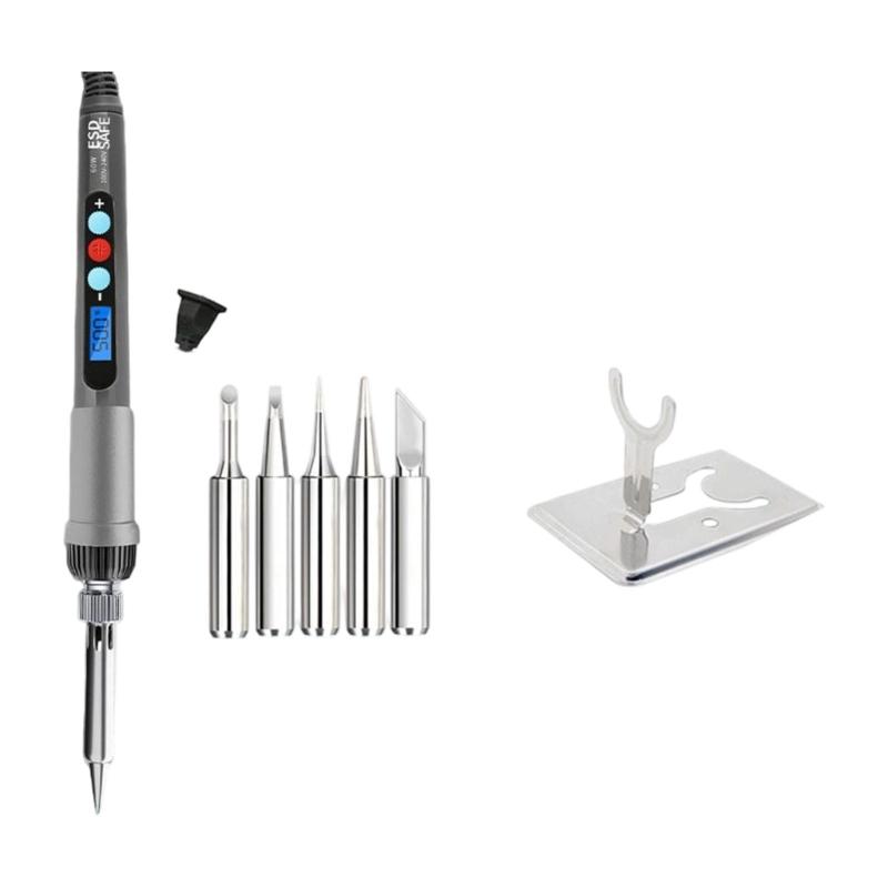 60W Digital Display Soldering Iron Soldering Tool Adjustable Temperature Accessories Available Home Repair 180-500℃