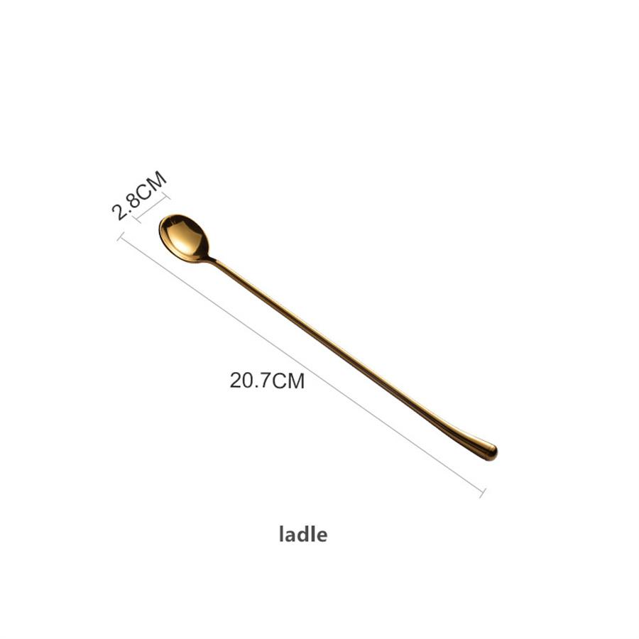 304 Stainless Steel Mirror Light Luxury High Value Steak Knife Fork And Spoon Three-piece Western-style Tableware Dessert Fork