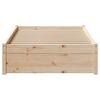 Solid Wood Bed Without Mattress 75 X 190 Cm Pine Wood