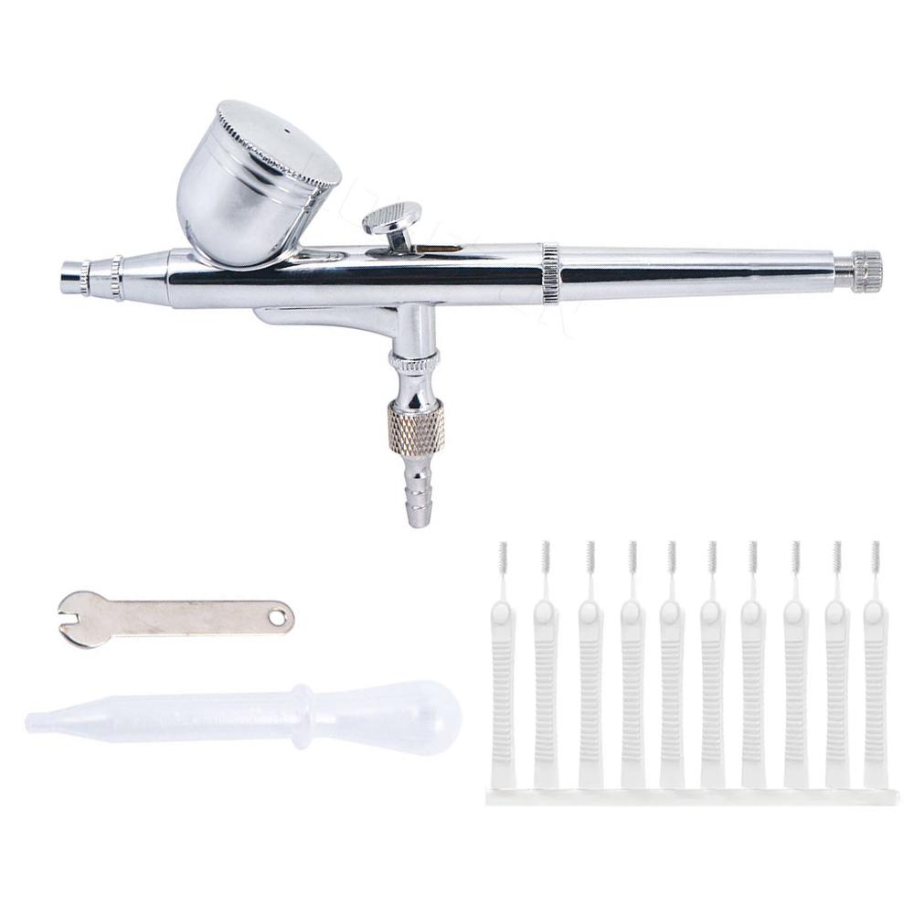 Double-Action Airbrush-Pistole 0,3 mm Düsen Schwerkraftzufuhr Spritzpistolen-Set für Modell Kuchen Nagel Autolackierung Beauty Inkjet Werkzeug