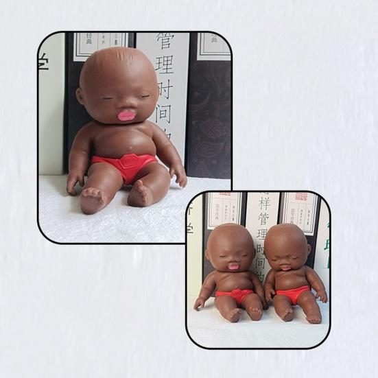 Squeeze Stress Doll Toys, Cute Little Baby Doll Fidget Toys, Stress Relief Sensory Squeeze Toys for Kids Adults