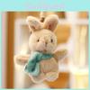 Rabbit Scarf Plush Doll Keychain Toy Animal Pendant Backpack Gift Decoration