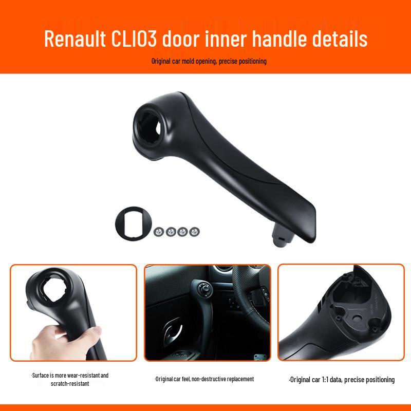 Renault CLIO 3 Door Handle Trim Cover & Bracket for Interior & Exterior.