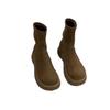 Women Suede Ankle Boots Winter Flats Shoes Woman 2025 Trend Fashion Retro Warm Goth Cozy Walking Classic Snow Boots Mujer Botas