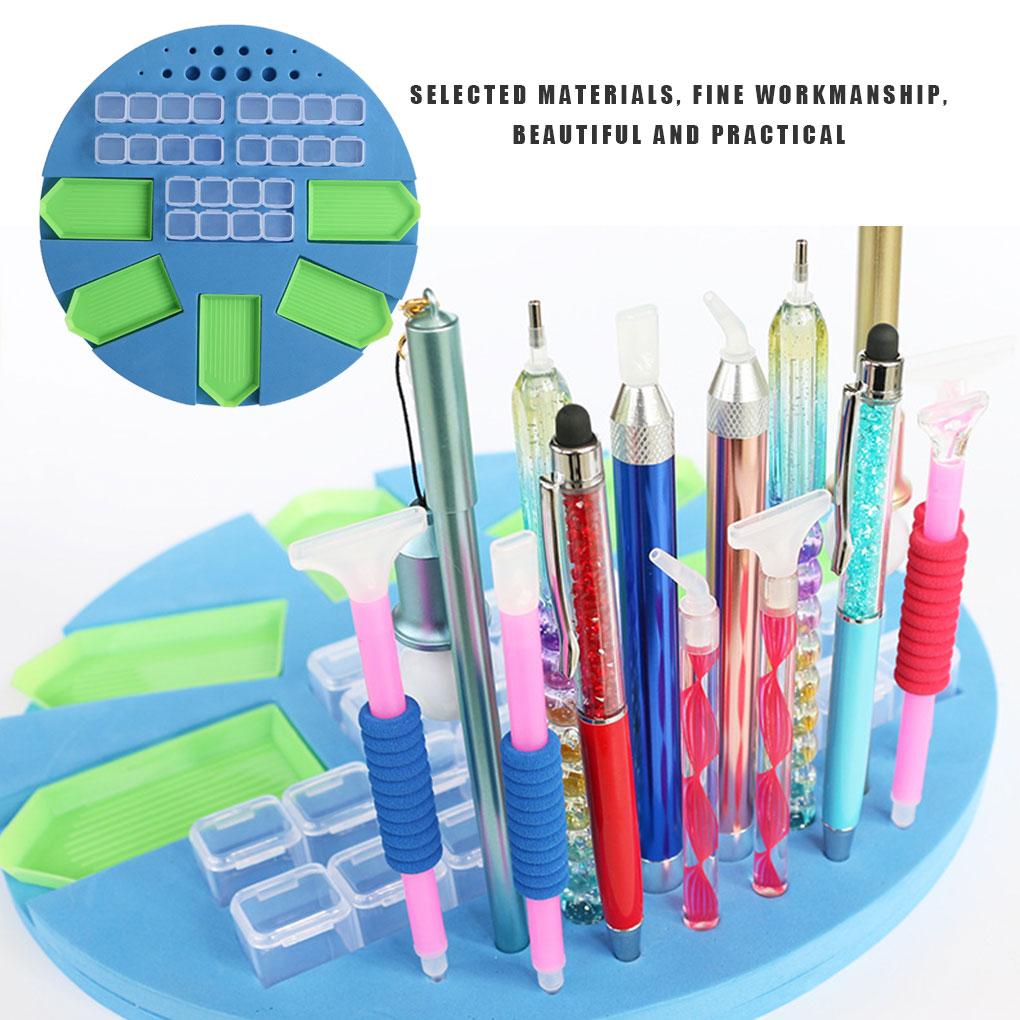 Diamond Painting Tools Storage Tray Sponge Foam Holder DIY Drill Pen Organizer Christmas Gift