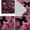 2D flat printing 2pcs Curtain Curtains Spring Cherry Blossoms(1) Digital Printed Polyester Drapes Holiday Decorations for