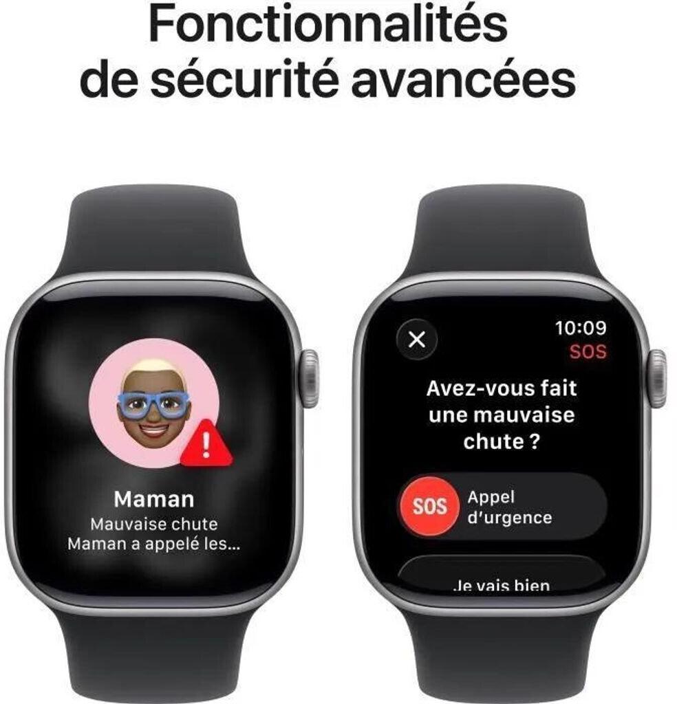 Apple Watch Series 11 5G 42mm Aluminium Space Gray Sport Band Black S/M