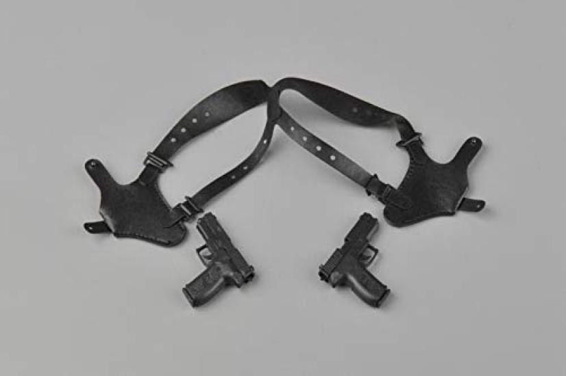 

[TOYBARJAPAN] 16 аксессуаров для фигурок Двойной пистолет и кобура