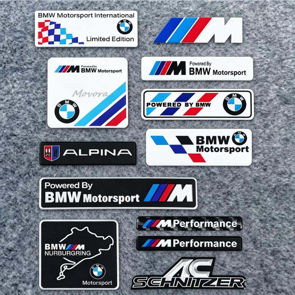 ta30-Car Styling Emblem Aluminum Alloy Car Fender Trunk Badge Stickers Decoration For BMW E46 E90 E60 F30 F10 E39 E36 F20 G30 G20 E87