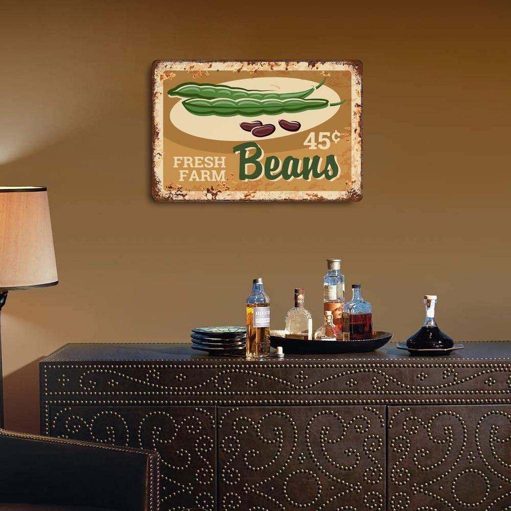 1 Pack Rustic Metal Wall Poster, Weathered Old-style Iron Surface, Ideal Indoor Decoration for Bar Pub Coffee Shop Living Room or Office Wall Display