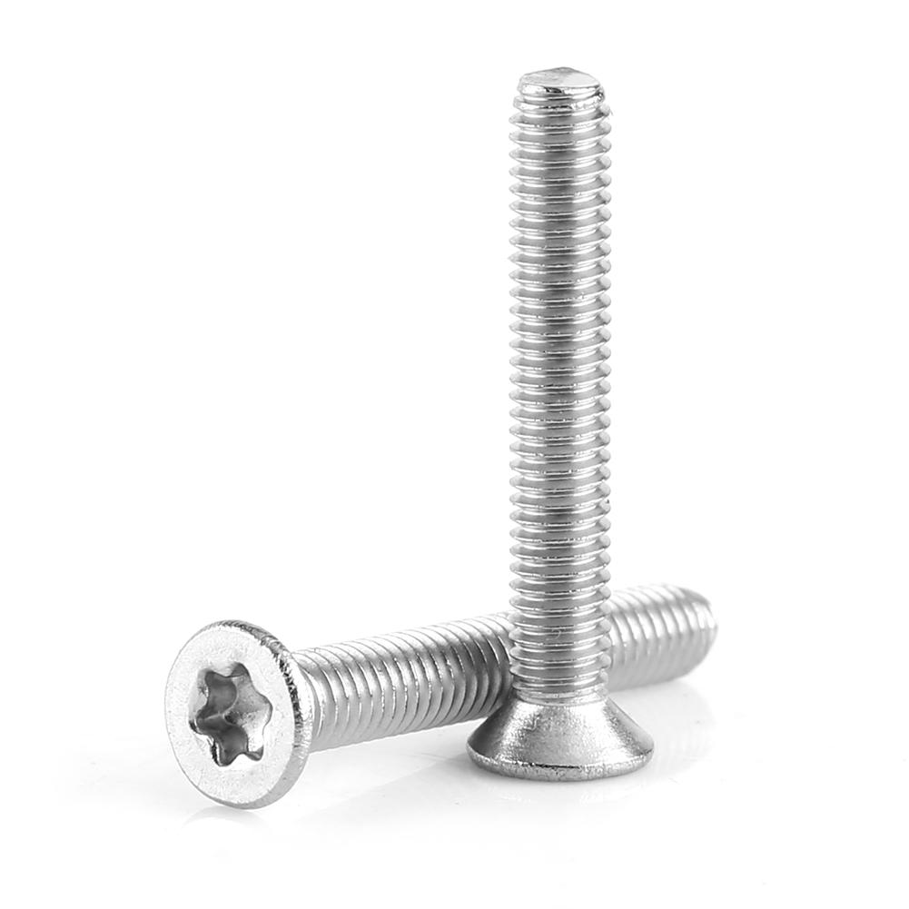 M3 Star Screws Countersunk Flat Head Screws Pack of 50pcs (M3*6)