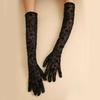 1pair Elegant Women Lace Gloves Weddings Short Gloves Elegant Flowers Gloves for Bridal Accessories