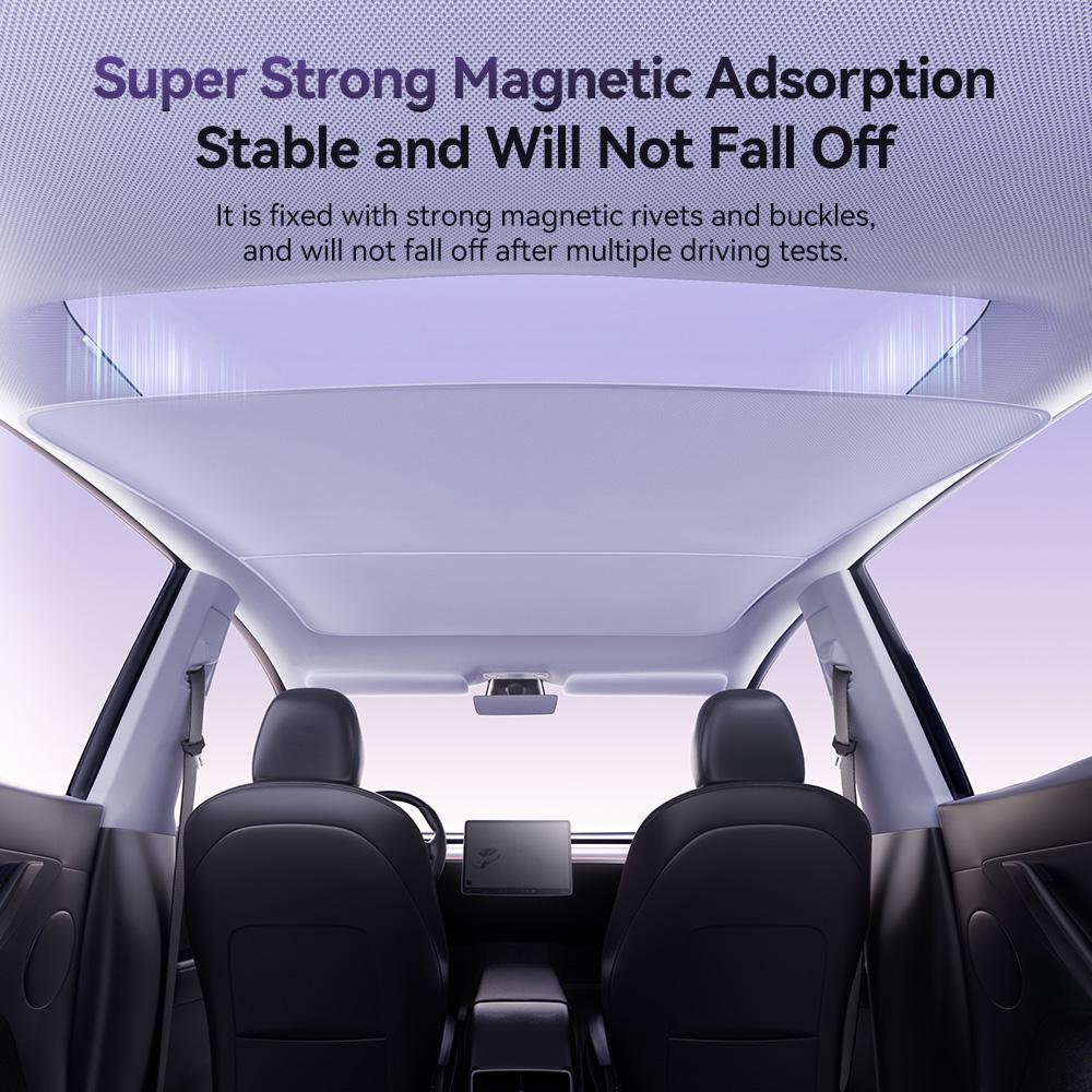YZ Sunroof honeycomb Sunshades For Tesla Model 3 Highland 24 Model Y 2021-26 Sun Pare Glass Front Rear Skylight Accessory