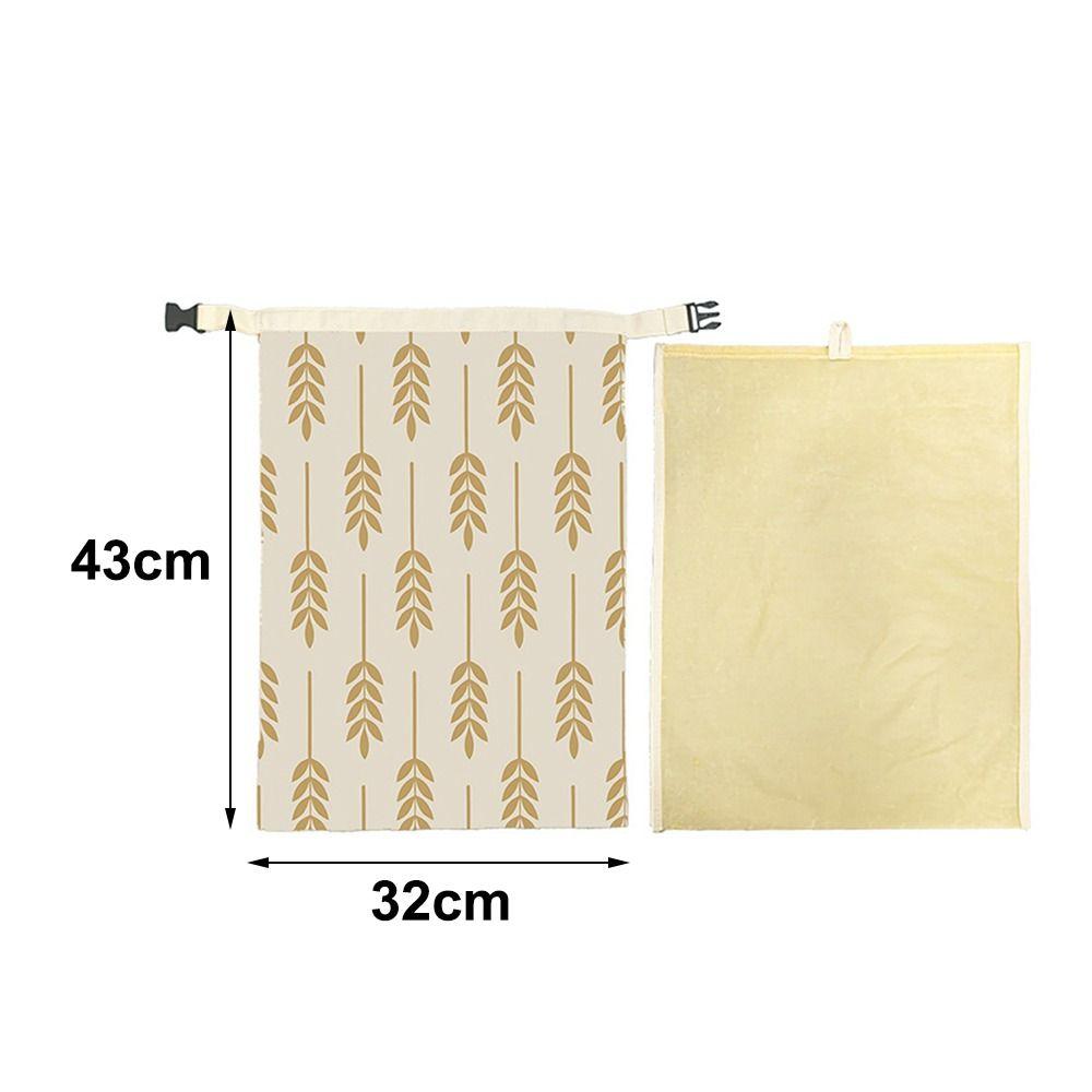 Reusable Beeswax Bread Bags Beeswax Coated Organic Linen Sourdough Bread Bags Freshness Preservation Large Capacity