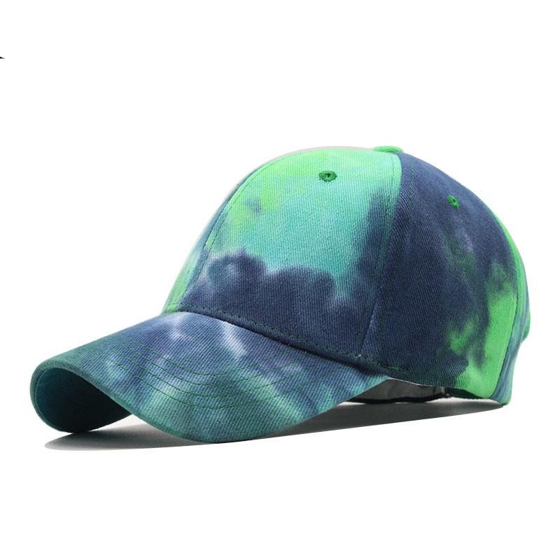 New tie-dye baseball cap men's and women's fashion trend cap spring and summer outdoor leisure visor