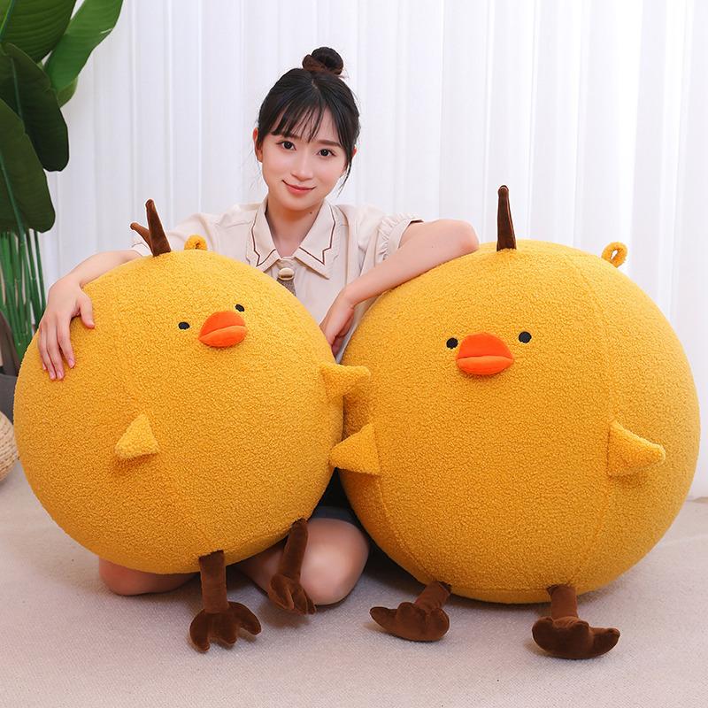 Large Round Ball Yoga Ball Pillow Plush Toy Doll Panda Crocodile Doll