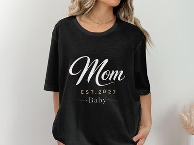 New Mom Personalized Shirt, Mom To Be Shirt for New Mom Mothers Day Shirt for Mom T-shirt Custom Mother Shirt Mom Is. Year Shirt Mom Gift