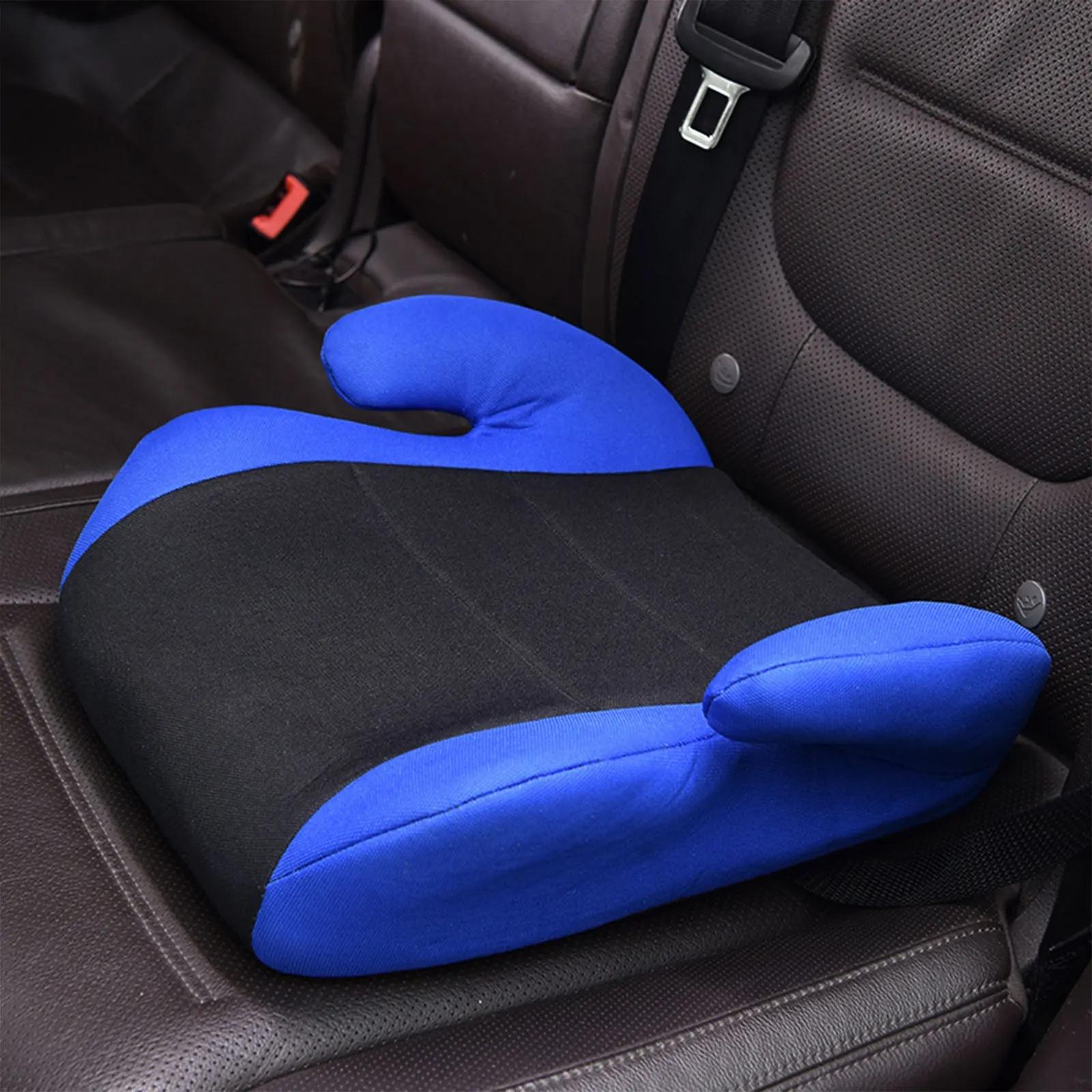 

Kids Seat Cushion Increased Seats Pad fit for 3-12 years Safety Seat Soft Pads To Fits Seat Belt Safety Seat Height Increase синий