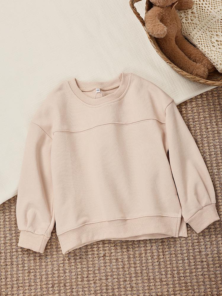 Kid's Unisex Cotton Round Neck Long Sleeve Hoodie - Winter 2025 Collection, Comfortable & Stylish