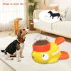 1 interactive press-on dog snack dispenser toy, slow food puzzle feeder, duck shape