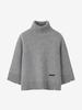 LUVM Oversize High-Neck Pullover_Melange Gray