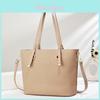 Borsa Tote Moderna in PVC da Donna con Grande Capacità e Chiusura a Zip Sicura per l'Uso Quotidiano