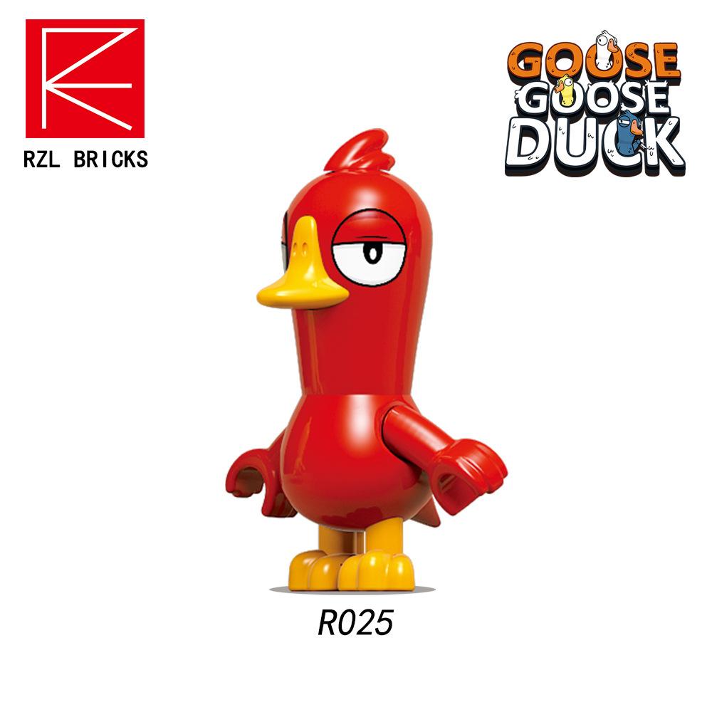 

Toy Building Kids Building Blocks Third Party Play Series Goose Duck Model червоний