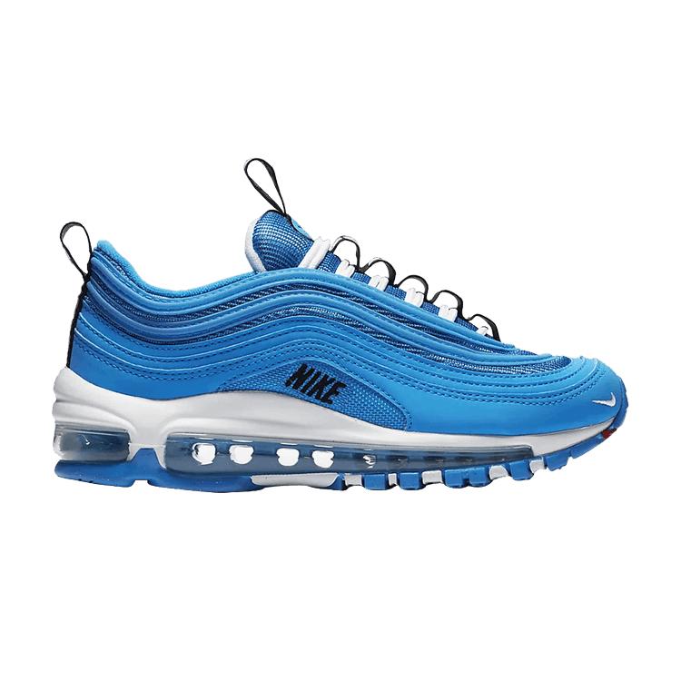 

Кроссовки Nike Air Max 97 SE GS Blue Hero черно-университетские красно-белые AV3180-400