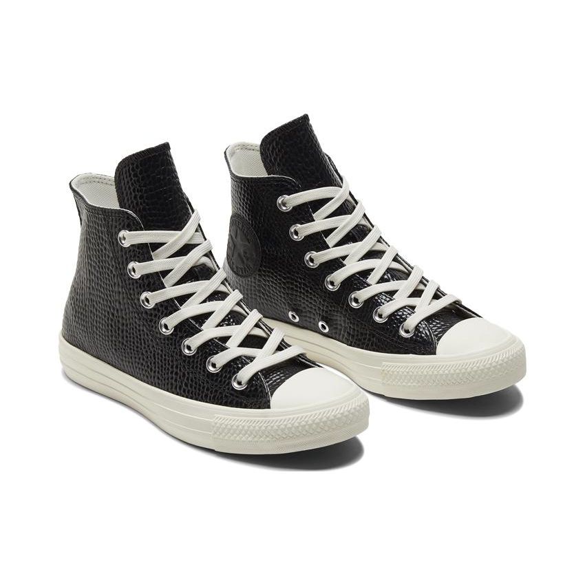 Converse Chuck Taylor All Star Kožené Pohodlné Prodyšné Protiskluzové Odolné Vysoké Skate Boty Dámské Tenisky Černé A04264C