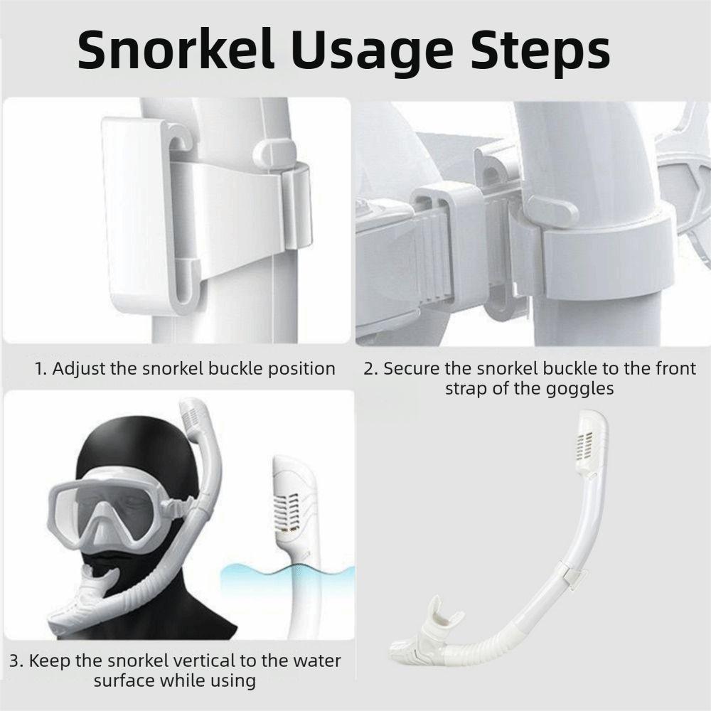 Top Dry Valve Diving Dry Snorkel Silicone Swim Training Snorkel  Underwater Activities
