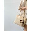 IELGY Ladies Tote Bag Seasonal Woven Gentle Style Large Capacity Casual Portable
