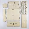 Handwork Tools Holder Box 103 Holes Organizer Wooden Rack For Leather Craft Punches Stand Carving Tools Drill Bits Storage