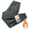Men's Fleece-Lined Winter Thermal Trousers Thickened Straight-Leg Long Pants Outerwear Cotton-Lined Trousers Men's Sports Sweatpants